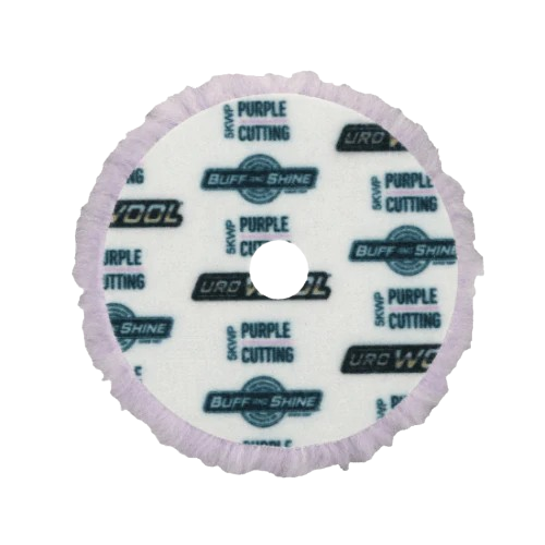 Buff & Shine Purple wool pad 5"