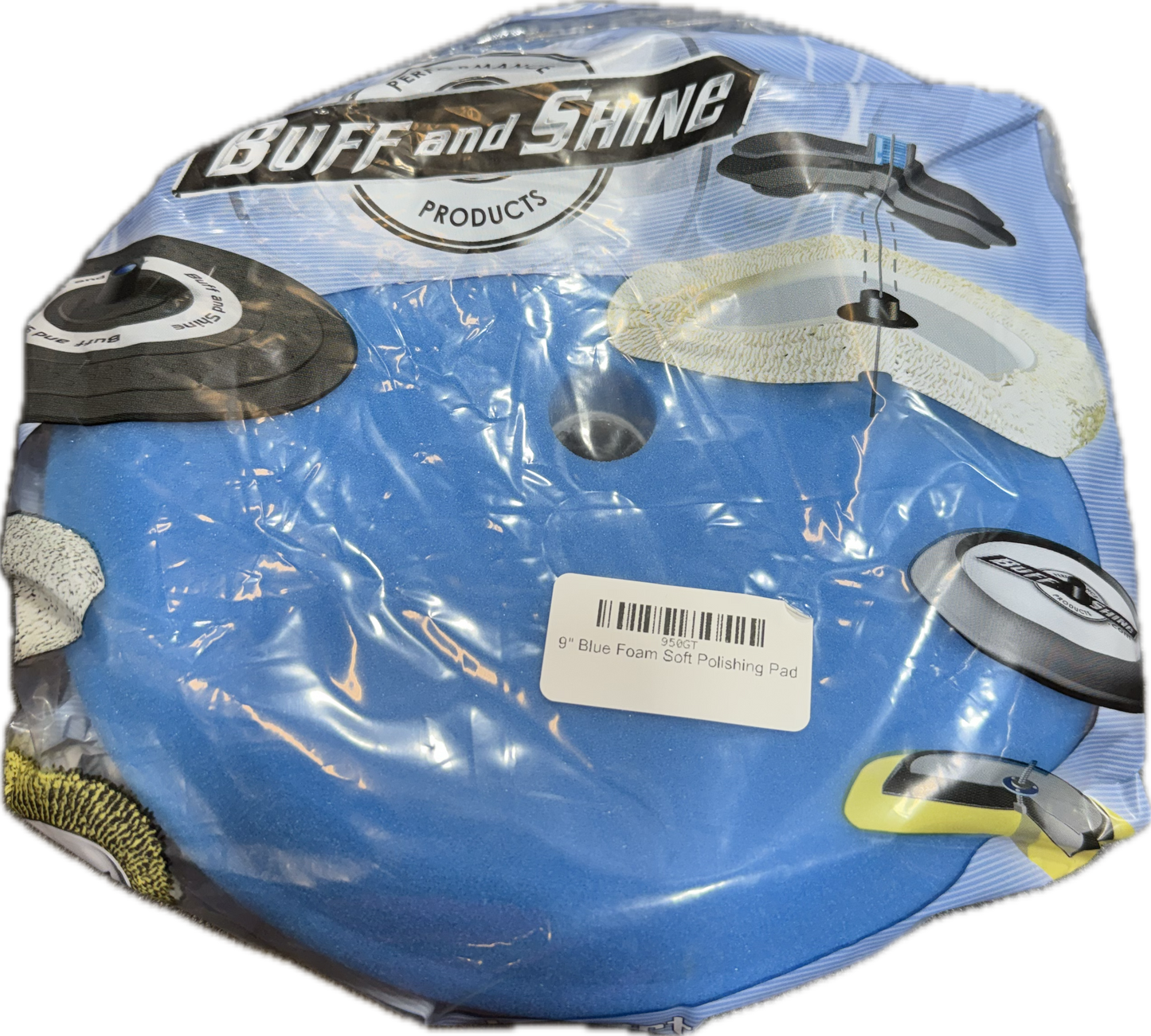 Buff & Shine 9" Blue Foam Soft Polishing Pad