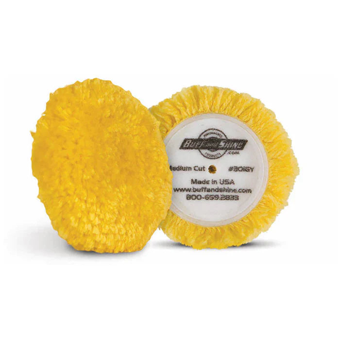 Buff and shine 3" Yellow wool (2 Pack)