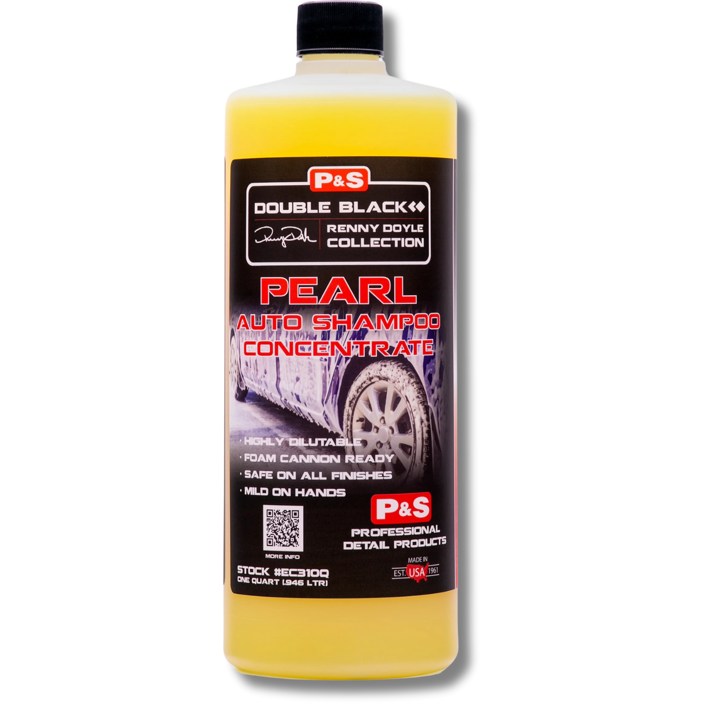 P&S Pearl Shampoo Concentrate, Double Black- quart