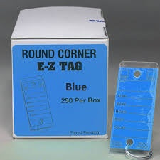 KEY TAGS Self Laminating Blue
