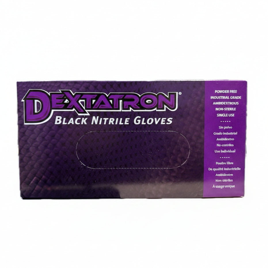 Dextatron Black Nitrile Gloves Small