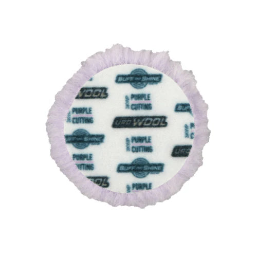 Buff & Shine Purple Wool Pad 3" ***2 Pack***
