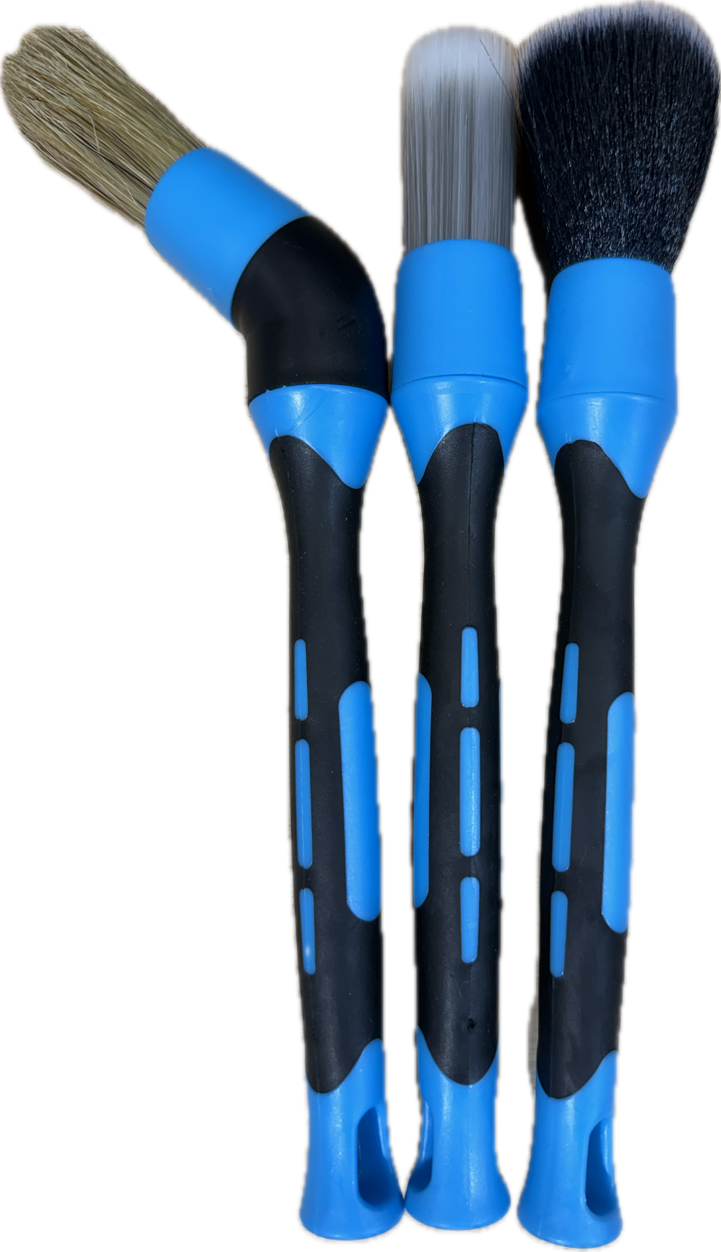 3pc Blue Interchangeable Angled Brush  Kit