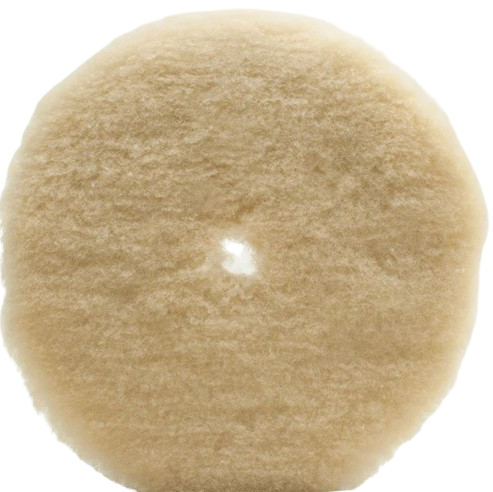 Buff & Shine White Natural Wool 6" pad