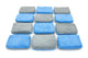 Autofiber Thin [Saver Applicator Terry] Microfiber Coating Applicator Sponge with Plastic Barrier - 12 pack