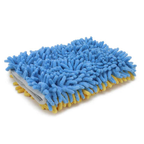 Autofiber Zero Cuff- Noodle Wash Mitt 9"x7" Blue/Yellow