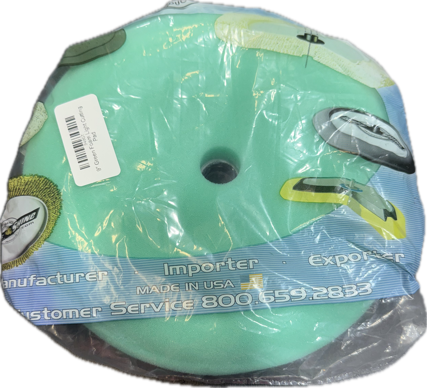 Buff & Shine 9" Green Foam Light Cutting Pad