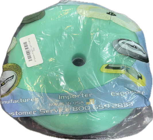 Buff & Shine 9" Green Foam Light Cutting Pad