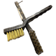 Hi-Tech Toothbrush Style Handy Cleaning Brush Brass