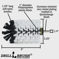 Drillbrush Jumbo Original 1/4" Quick Change Corner Soft White
