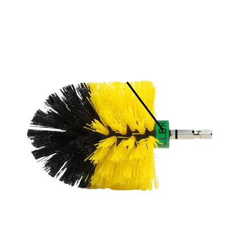 Drillbrush Mini Yellow Brush Medium Stiffness Bullet Shaped