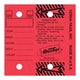 KEY TAGS Self Laminating Red