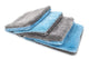 Autofiber [Flat Out] Microfiber Wash Pad (9"x8") Blue/Gray - 4 pack