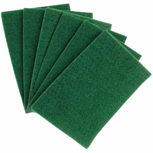 Green Scouring Pads 6x9 Regular Duty