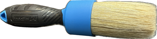 Boars hair stubby brush blue