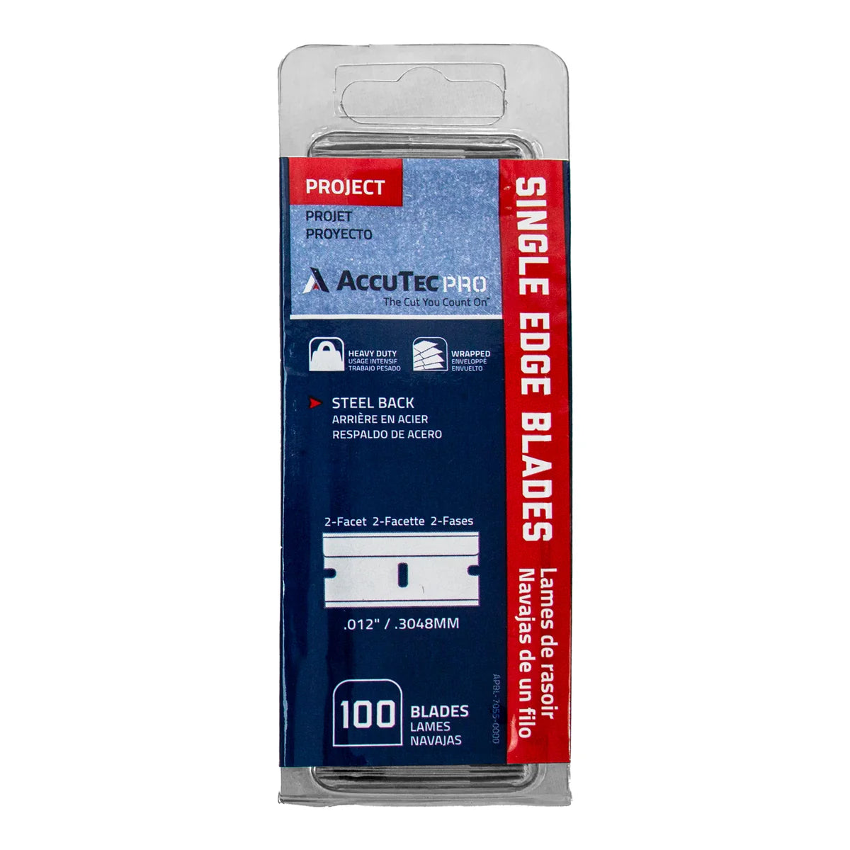 Metal Razor Blades 100 pack