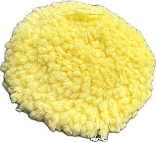 3" Wool Finishing Pad- Yellow