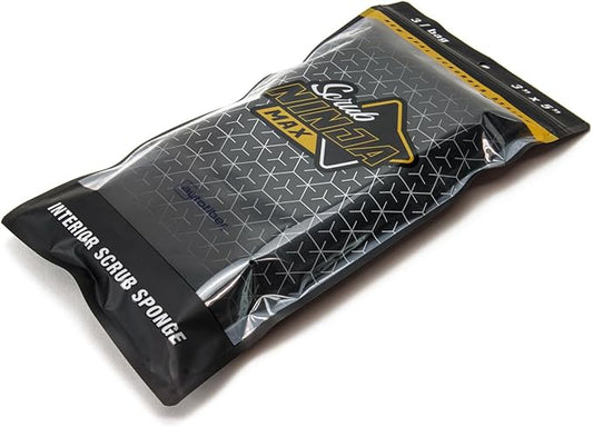 Autofiber [Scrub Ninja Max] Interior Scrubber Sponge (5 in. x 3 in.) - 3 pack Black/Black