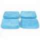Autofiber Block Sponge- Thin Microfiber Applicator Pad- 4 Pack