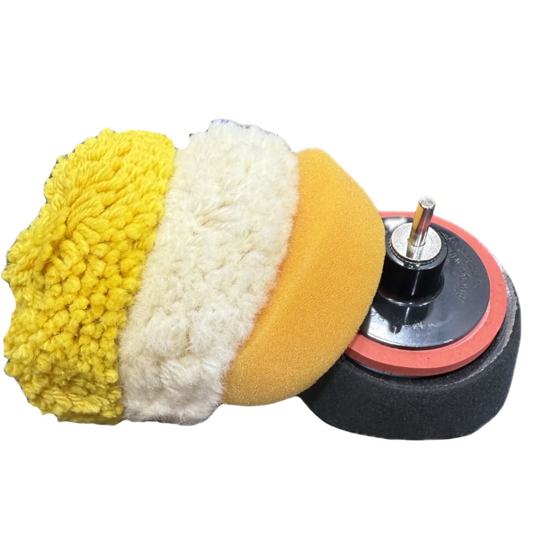 3" Buffing Pad Spot Detailing Kit