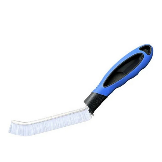 Narrow brush blue handle
