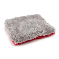 Autofiber [Flat Out] Microfiber Wash Pad (9"x8") Red/Gray - 4 pack