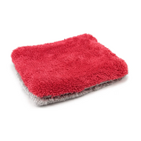 Autofiber [Flat Out] Microfiber Wash Pad (9"x8") Red/Gray - 4 pack